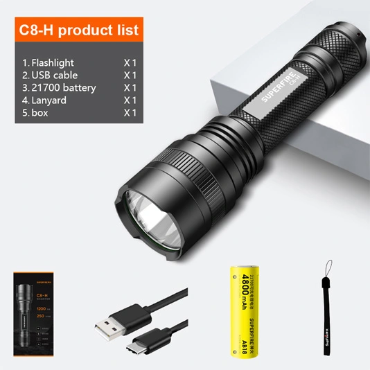 1200 lumen tactical flashlight