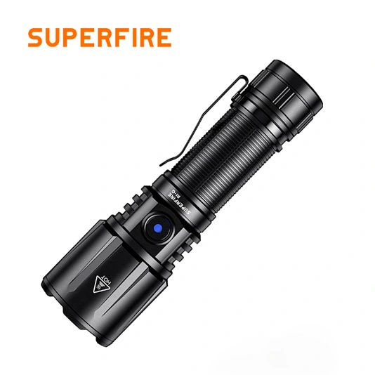 SUPERFIRE R1-G 2300 люмен масштабируемый перезаряжаемый фонарик высокой мощности USB