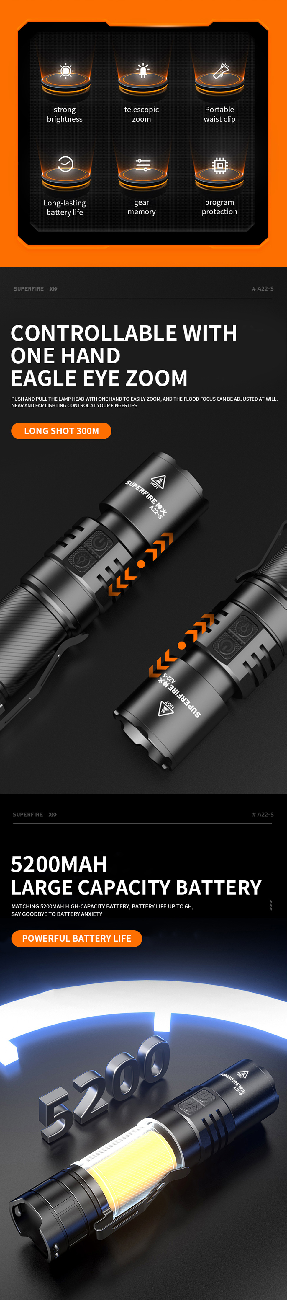 powerful led flashlight