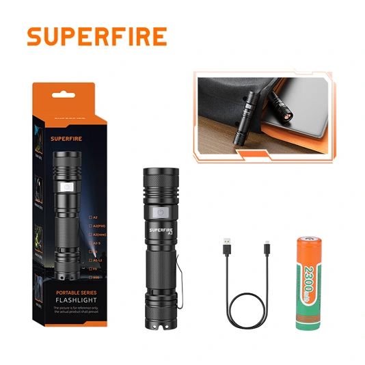 SUPERFIRE A2-P50 Карманный мини-фонарик 500 люмен