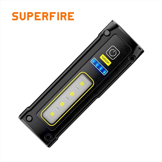 SUPERFIRE EF01 470 люмен маленький магнитный фонарик COB