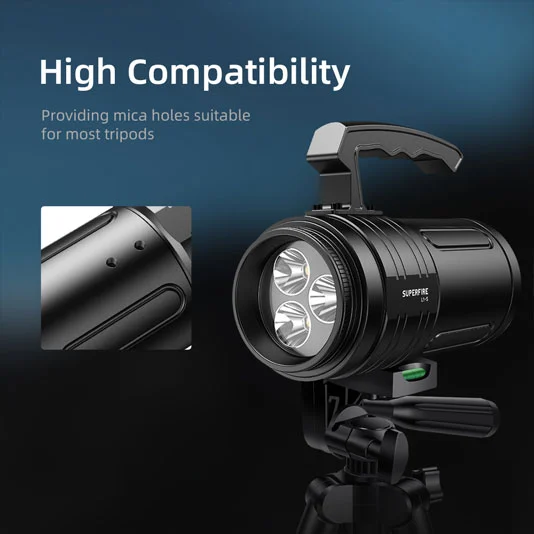 rechargeable spotlight 10000 lumens