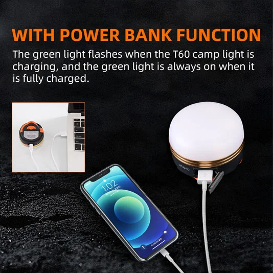 SUPERFIRE T60/T60-A Свет для кемпинга Power Bank