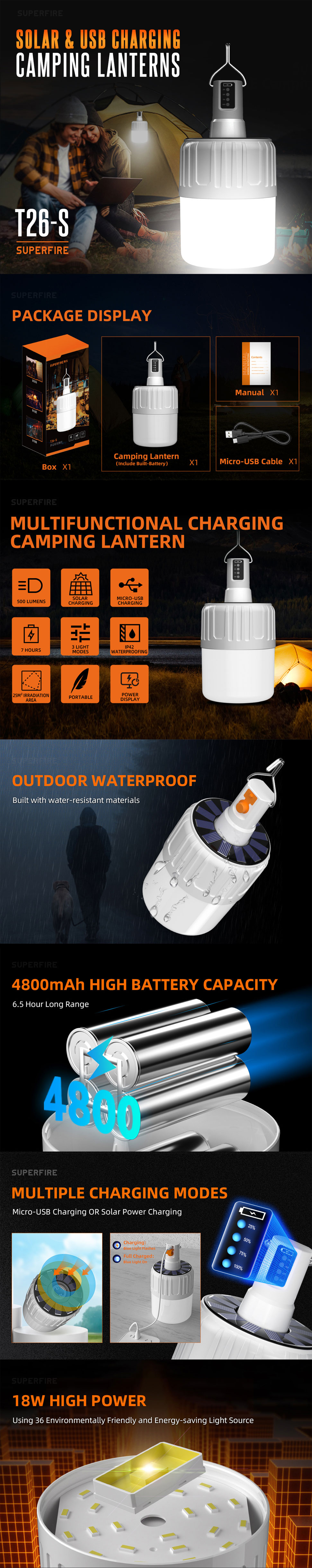 solar rechargeable lantern