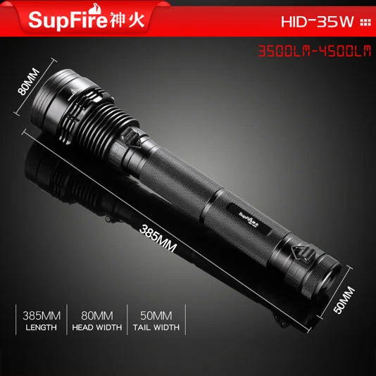 SUPERFIRE HID 35 Вт 3500 Люмен Малый HID ксеноновый фонарик