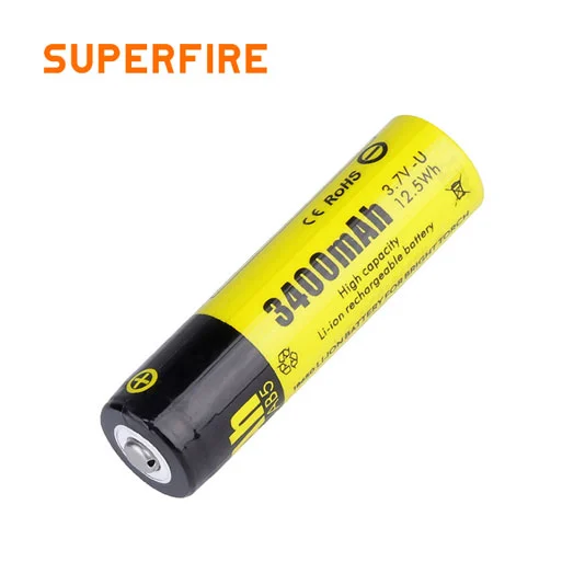 Перезаряжаемая литиевая батарея SUPERFIRE AB5 18650