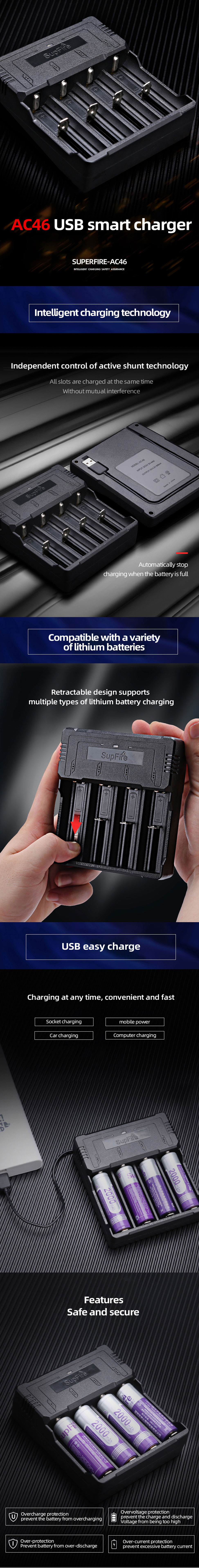 usb c 18650 battery charger