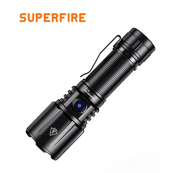 SUPERFIRE R1-G 2300 люмен масштабируемый перезаряжаемый фонарик высокой мощности USB