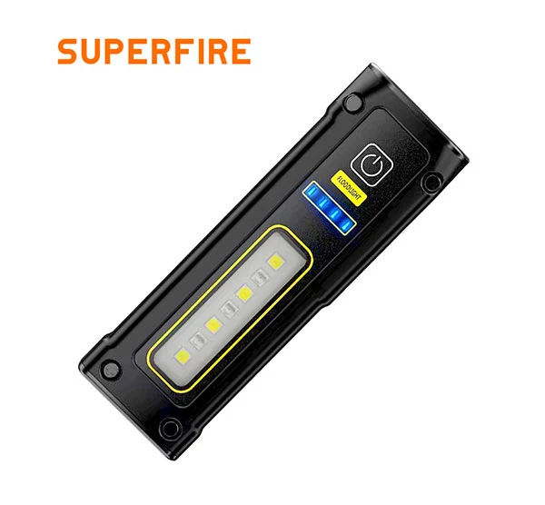 SUPERFIRE EF01 470 люмен маленький магнитный фонарик COB