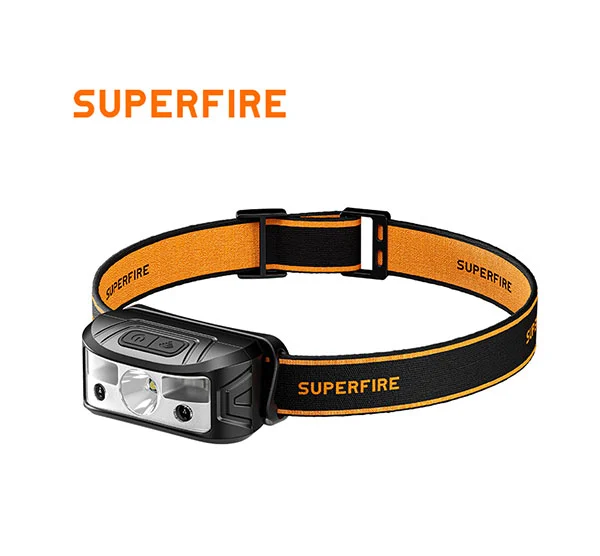 SUPERFIRE HL05-N Светодиодный налобный фонарь с датчиком