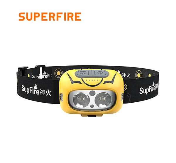 SUPERFIRE HL05-S Датчик движения налобный фонарь