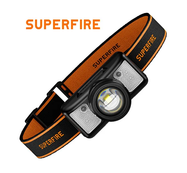 Фара SUPERFIRE HL91 310 люмен с белым и красным светом