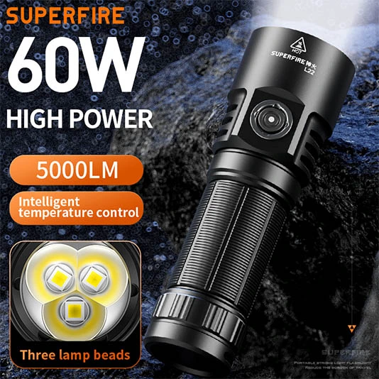 Супер яркий фонарик SUPERFIRE L22