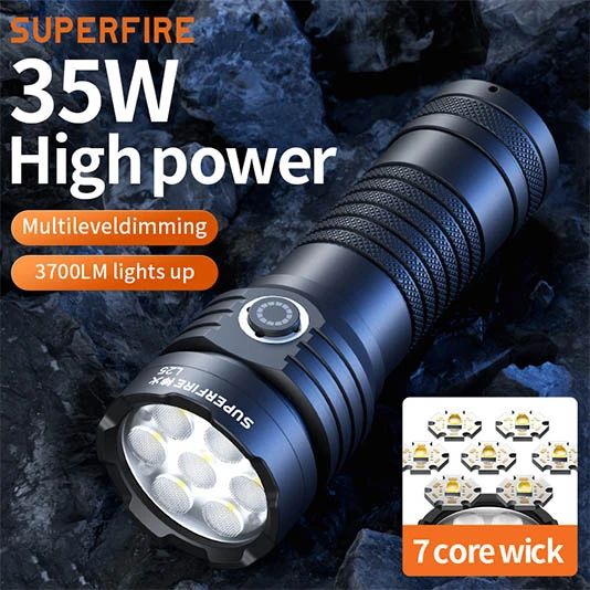 Фонарик SUPERFIRE L25 с высоким люмнесом