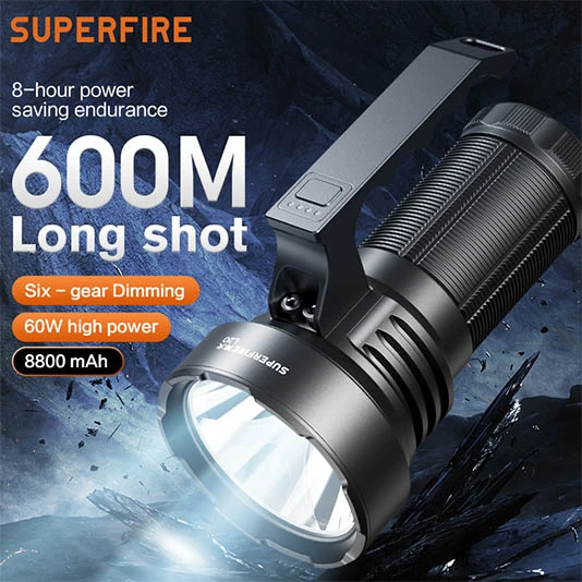 Фонарик большой емкости SUPERFIRE L20