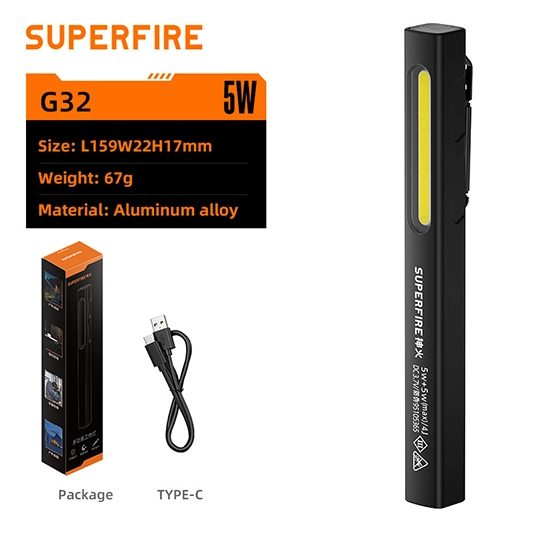 Портативный рабочий свет SUPERFIRE G32