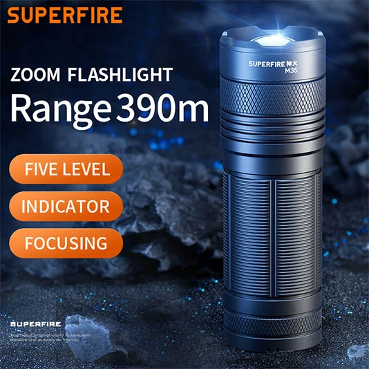 Масштабируемый фонарь SUPERFIRE M35