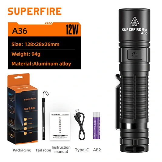 Фонарик высокой интенсивности SUPERFIRE A36