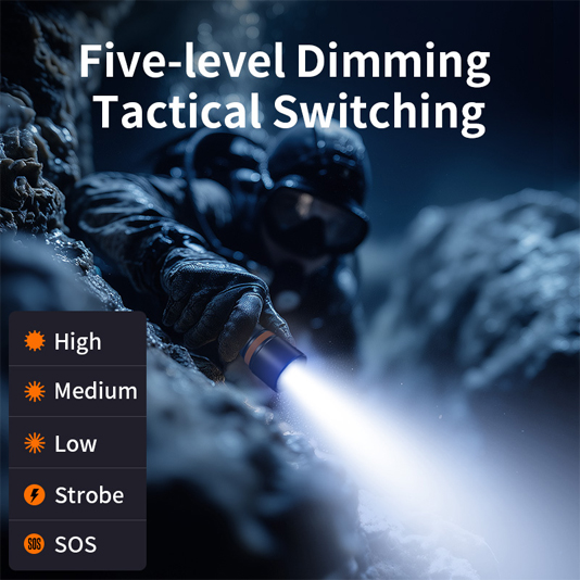 superfire dl01 21700 diving flashlight 5